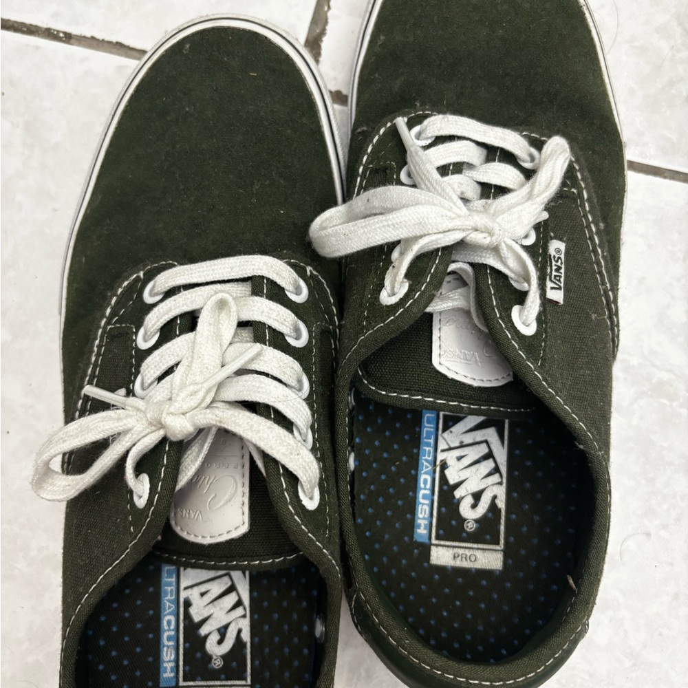 Vans Classic Green Canvas Shoes